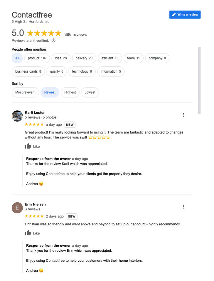 Reviews